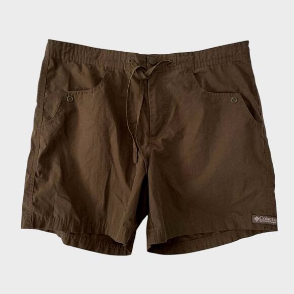 Columbia Womens Small Olive Green/Brown Shorts Polyester Cotton - Picture 1 of 7
